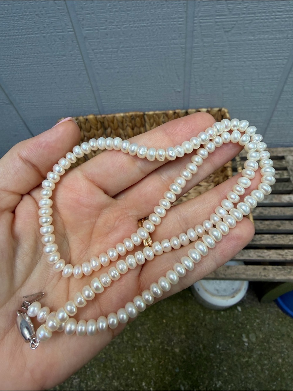 Vintage Freshwater Pearl Necklace – 20” Baroque / Organic Pearl Strand